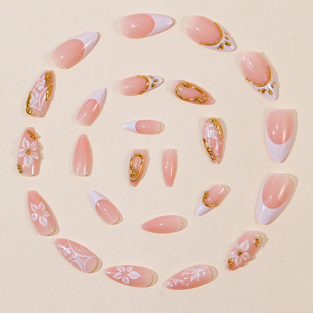 Elegant 3D Floral Nail Art Extensions Bowlift 1789713160
