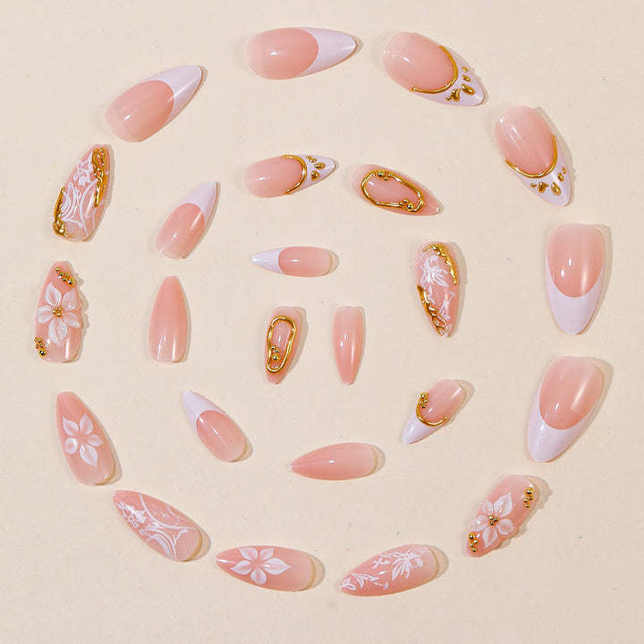Elegant 3D Floral Nail Art Extensions Bowlift 1789713160
