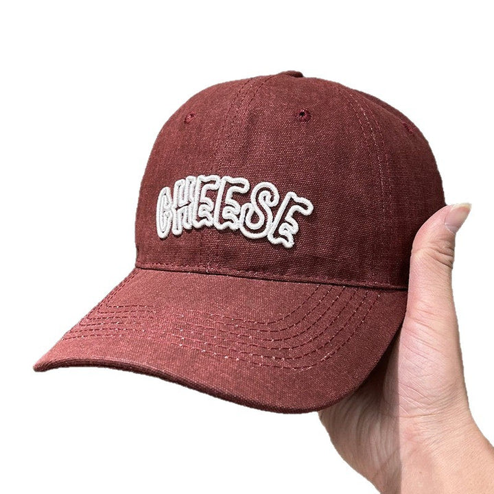 Unisex Embroidered Cotton Twill Cap Bowlift
