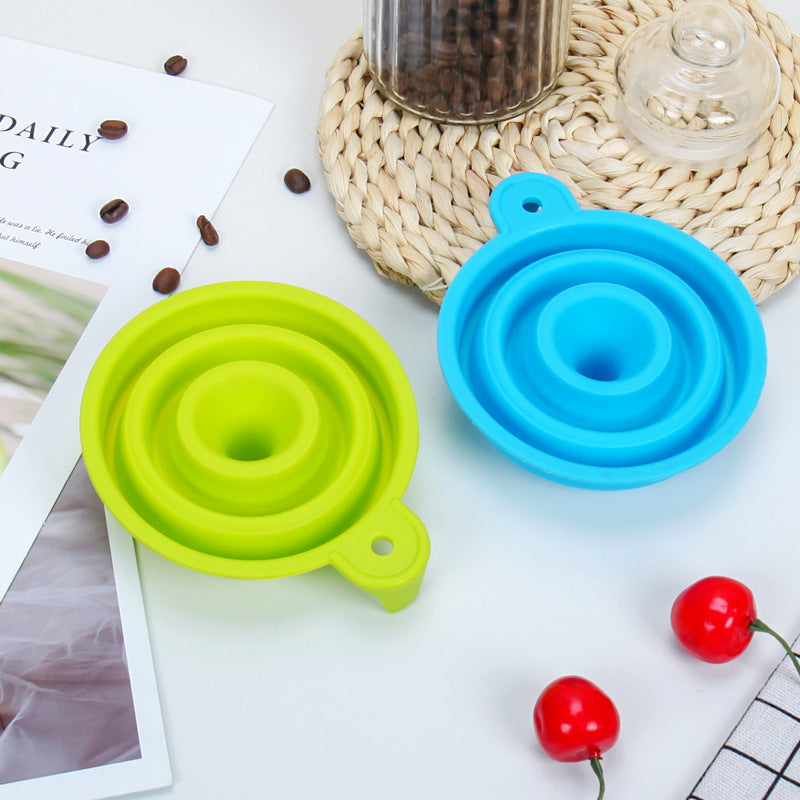 Collapsible Silicone Funnel with Innovative Design Bowlift