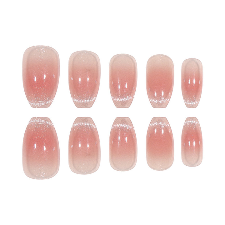 Elegant Glossy Gel Press-On Nails Bowlift