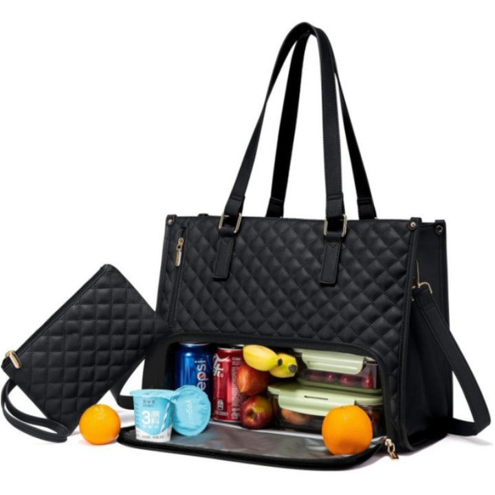 Quilted Multi-Functional Insulated Lunch Tote Bowlift