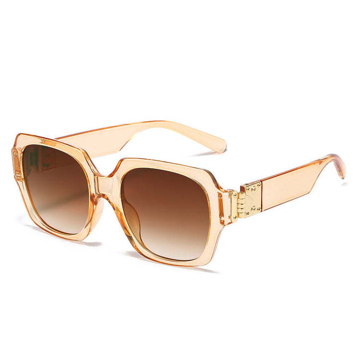 Women's fashionable oversized sunglasses with luxurious metal elements Bowlift