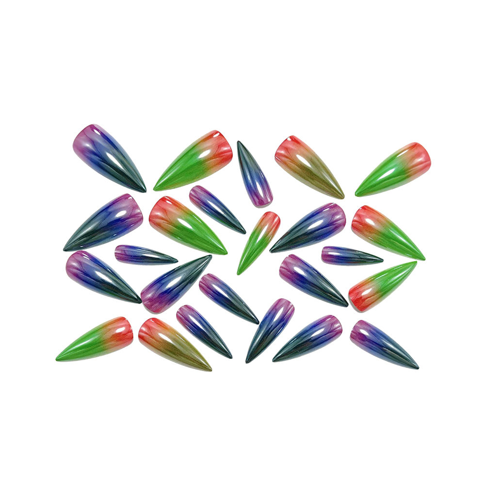 Glossy Spitzen Artificial Nails Bowlift