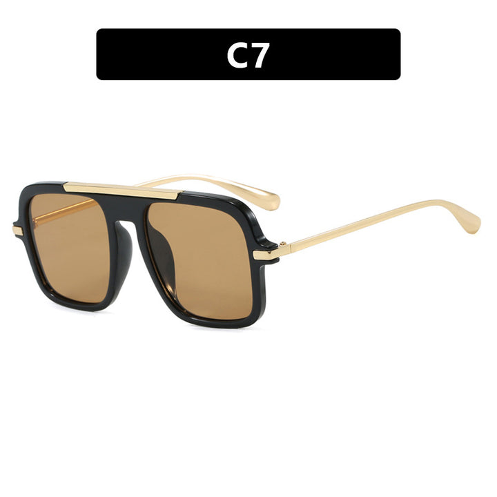 Women's square sunglasses with luxurious metal frame and sturdy lenses Bowlift
