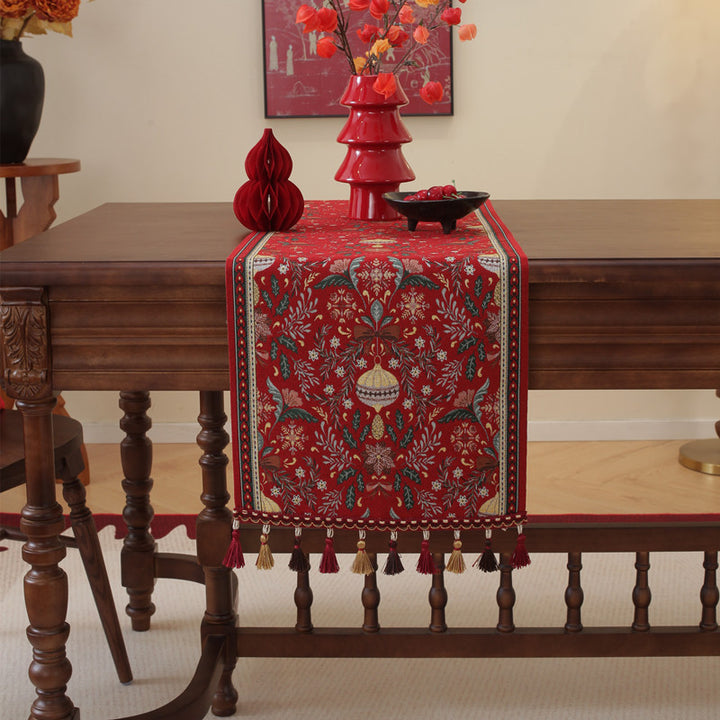 Decorative Floral Patterned Table Runner