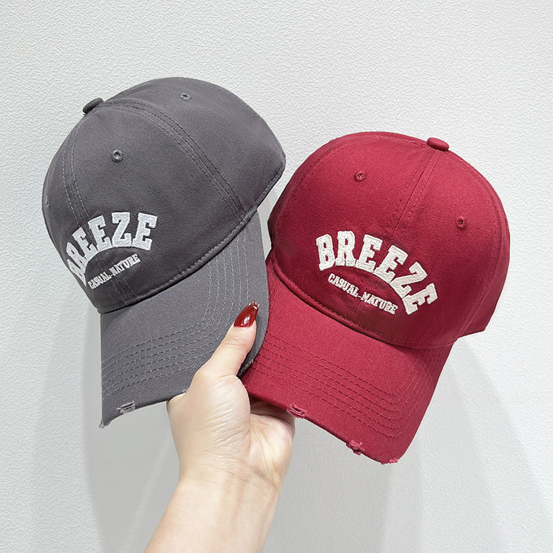 Men's Casual Distressed Cotton Cap Bowlift