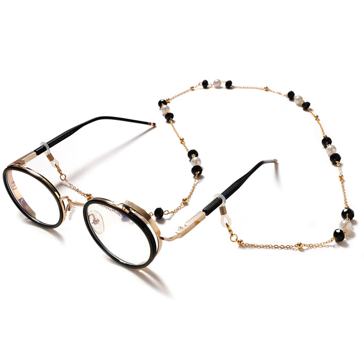 Elegant Pearl and Gemstone Eyewear Chain Bowlift