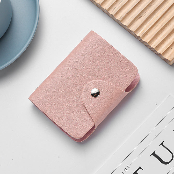 Compact Leather Cardholder Wallet Bowlift