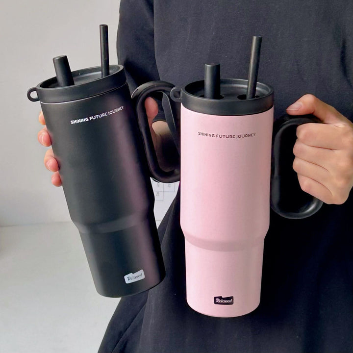Women's thermos cup with practical double drinking system Bowlift