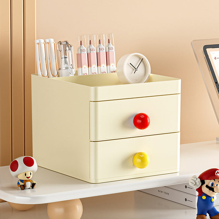 Stylish Two-Drawer Storage Organizer Bowlift