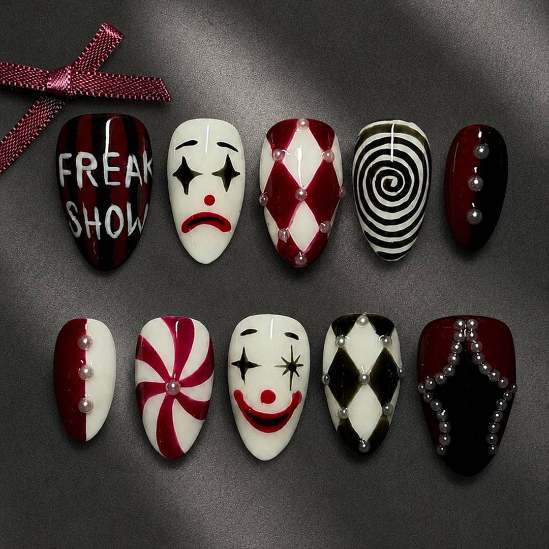 Creative Halloween Nail Art Set with Creepy Designs Bowlift