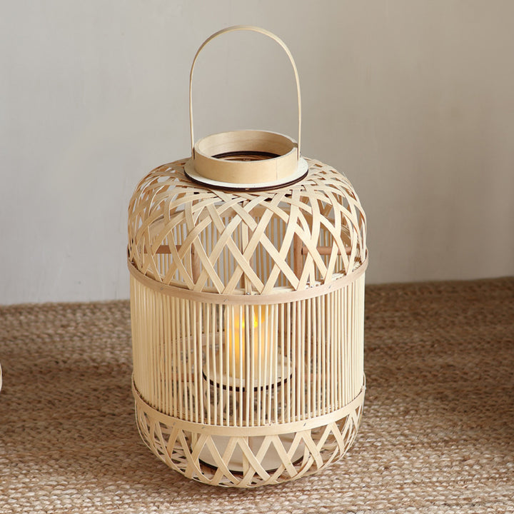 Stylish Rattan Lantern Bowlift