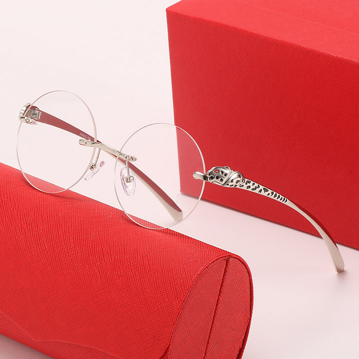 Women’s round sunglasses with luxurious accents and protective UV protection Bowlift