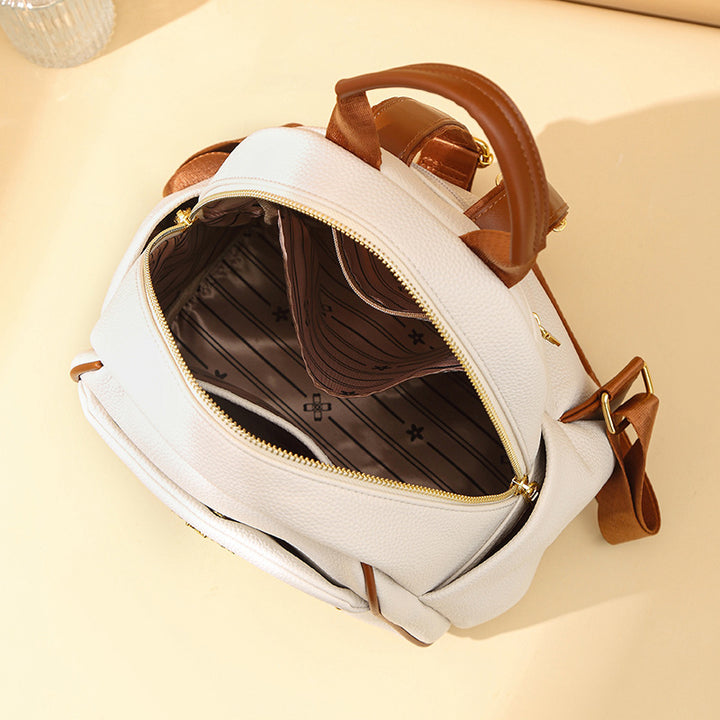 Chic Textured Mini Backpack Bowlift