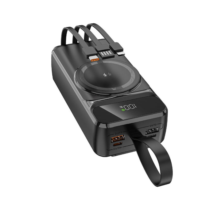 Portable Wireless Powerbank with Intelligent Charging Management and Digital Display Bowlift