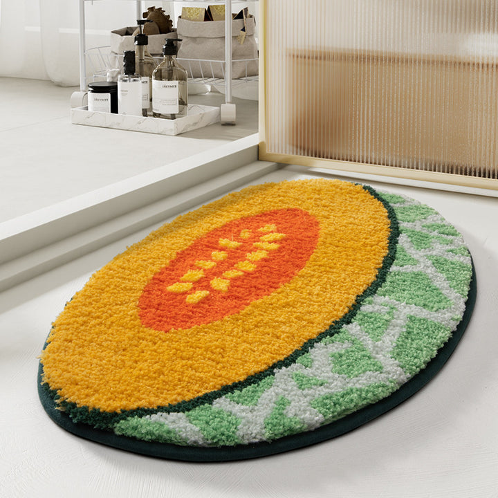 Decorative Peach Shaped Bath Mat Bowlift