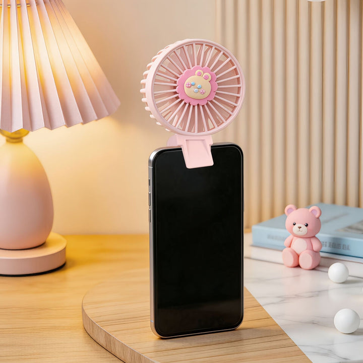 Women's portable handheld fan with charming animal design Bowlift