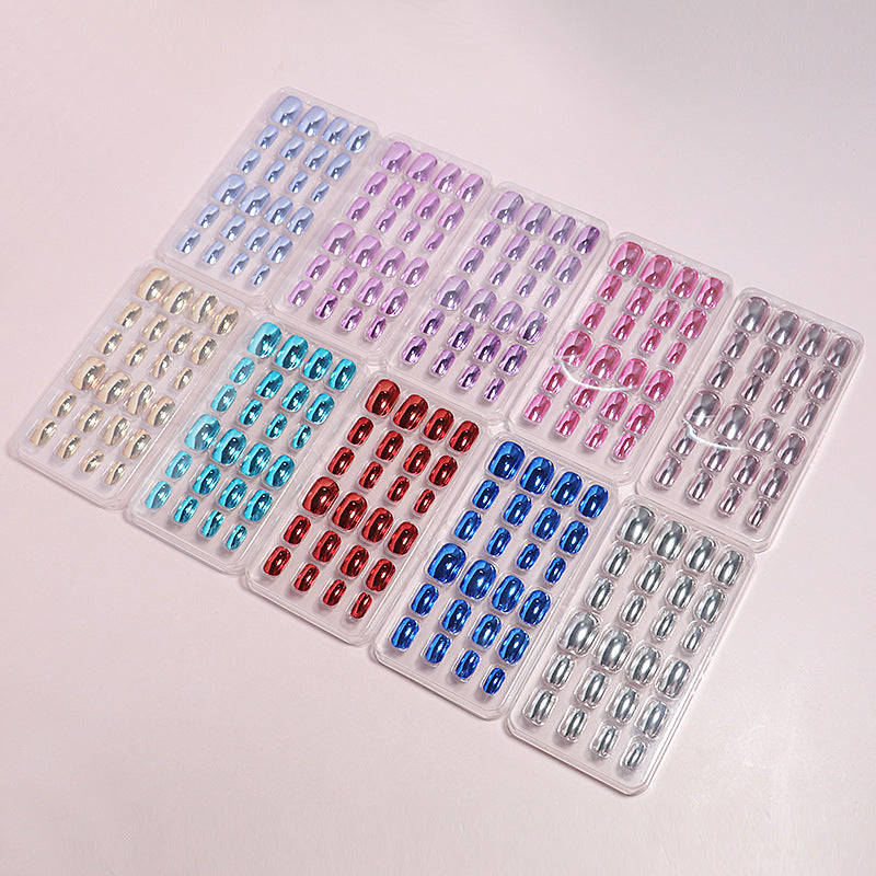 Glossy Press-On Nail Art Set Bowlift