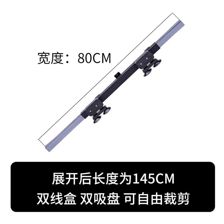 Unisex non-adjustable aluminum roof rack crossbar with double adjustable suction cups Bowlift