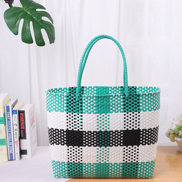 Colorful and Handmade Woven Market Bag Bowlift