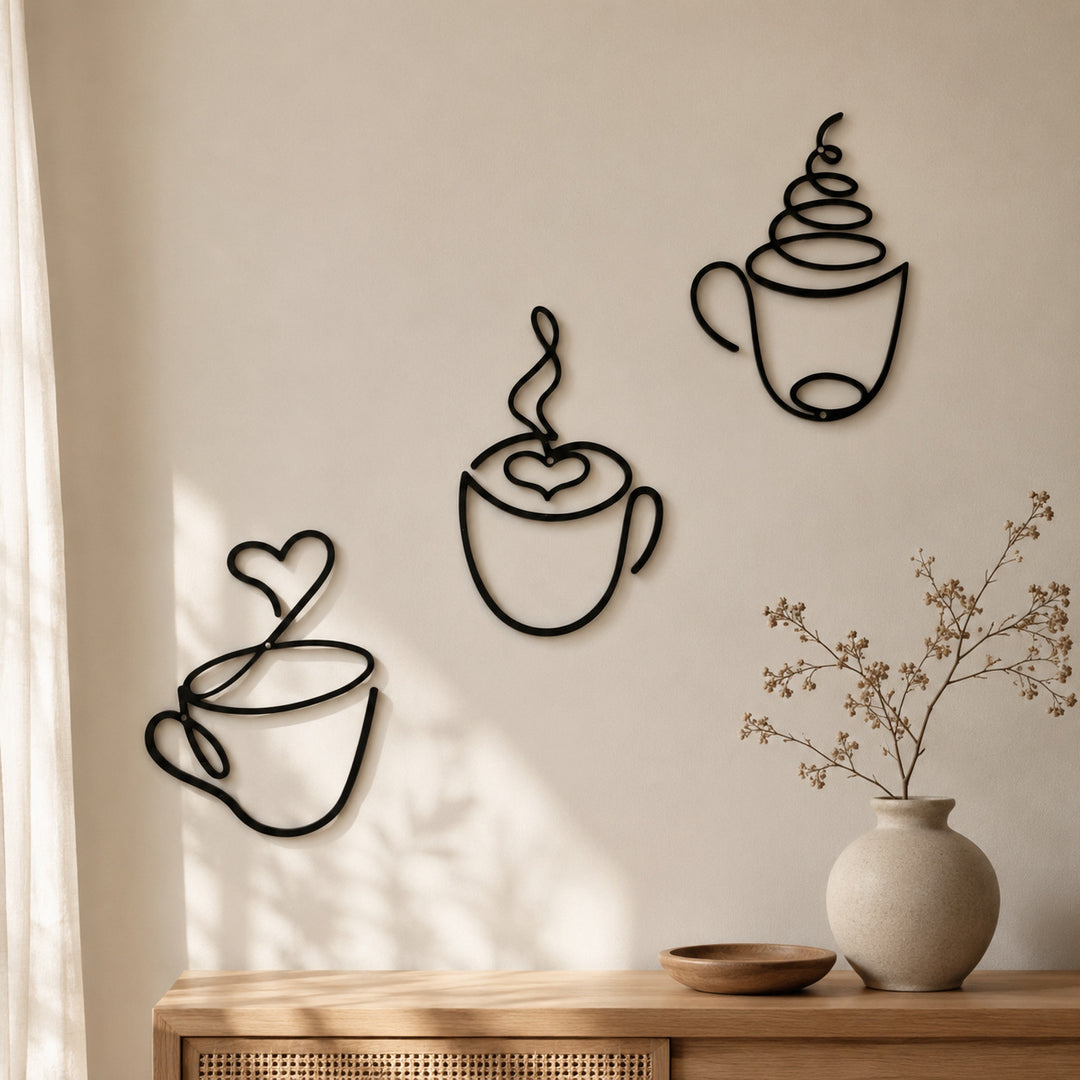Artistic Coffee Mugs Wall Decoration