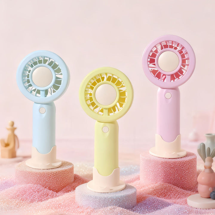 Women's portable mini handheld fan with USB charging function and flexible design Bowlift