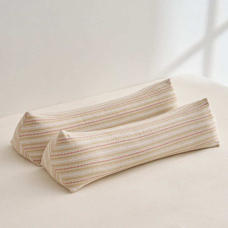 Ergonomic neck roll with stylish striped pattern Bowlift