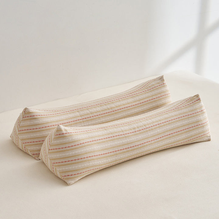 Ergonomic neck roll with stylish striped pattern Bowlift