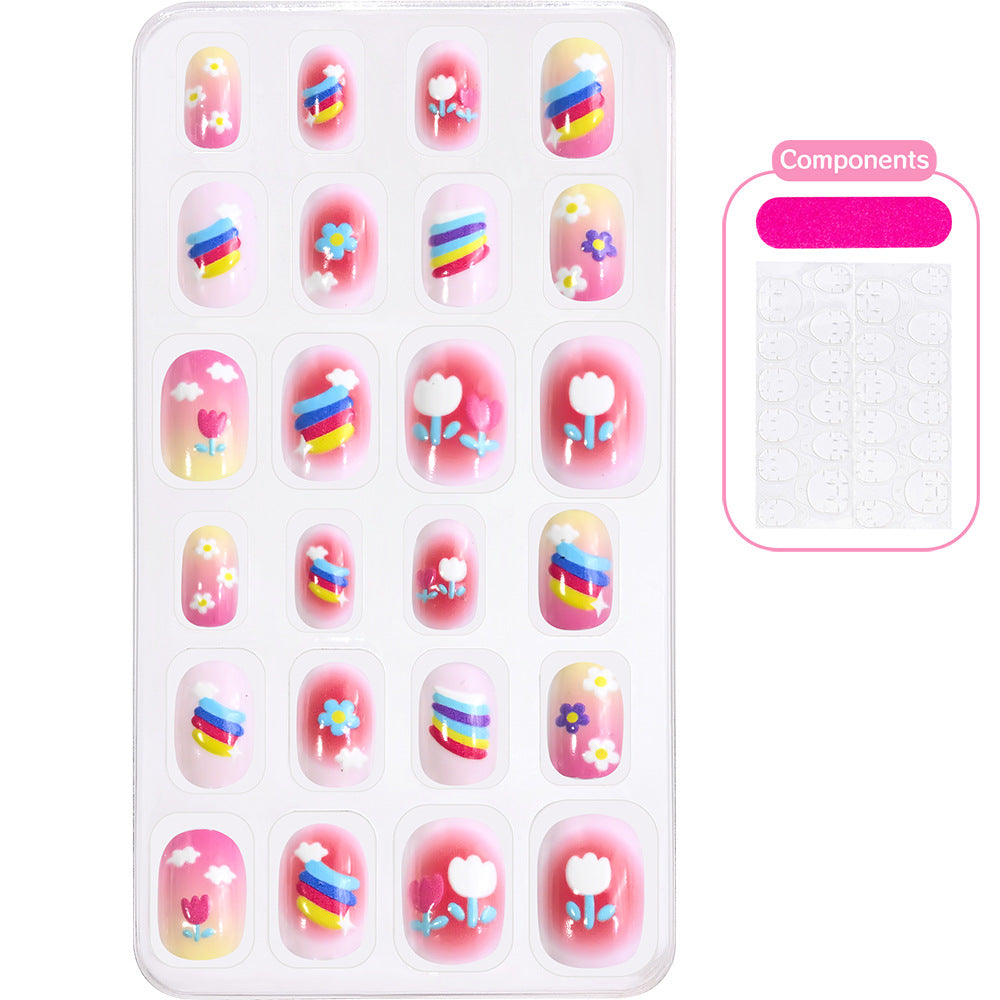 Creative Cartoon-Themed Press-On Nail Collection Bowlift