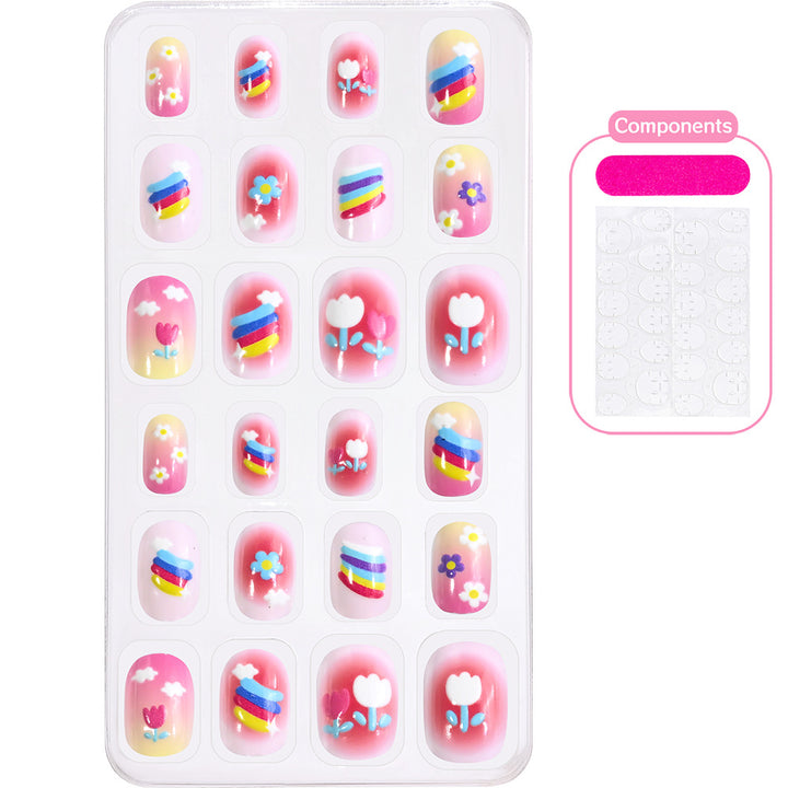 Creative Cartoon-Themed Press-On Nail Collection Bowlift
