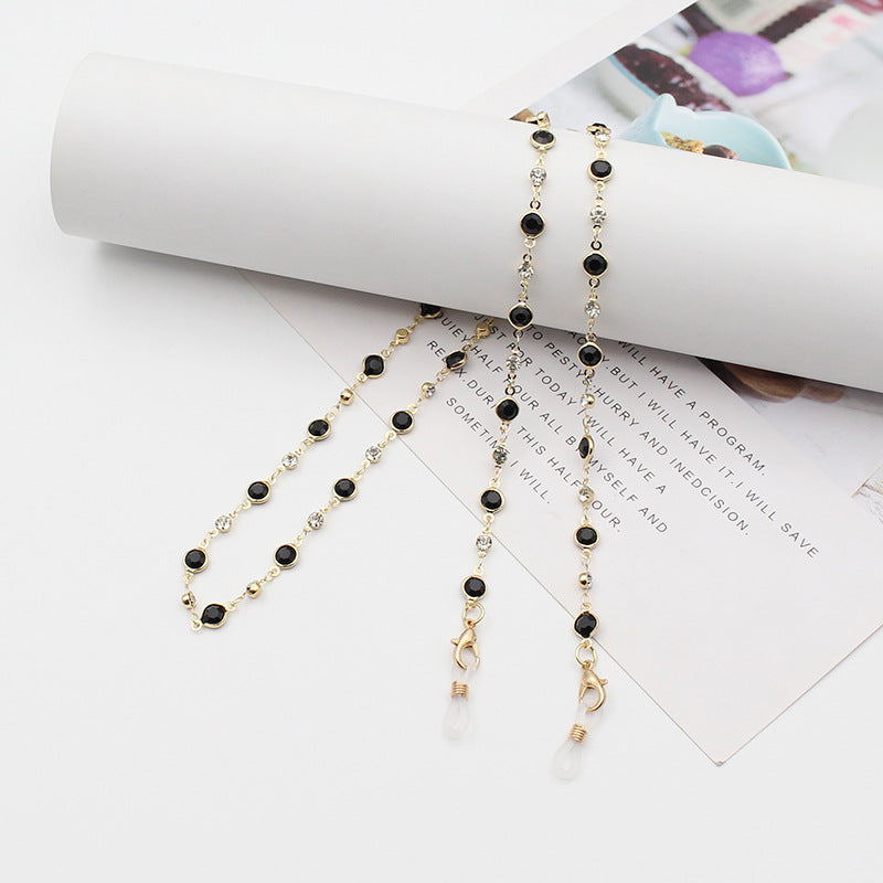 Stylish Gemstone-Linked Eyewear Chain Bowlift