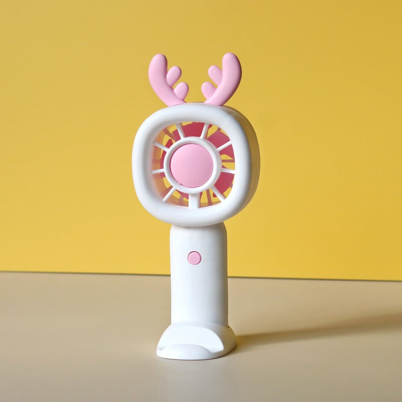 Unisex Creative Hand Fan with Animal Antennas Bowlift