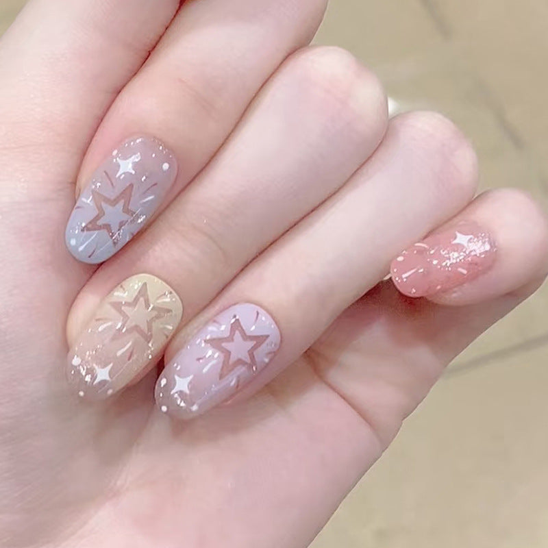 Artistic Starry Nail Art Bowlift