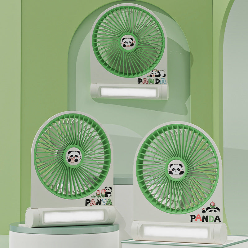 Women's Portable Mini-Pan Fan with Cute Panda Design Bowlift