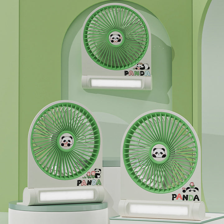 Women's Portable Mini-Pan Fan with Cute Panda Design Bowlift