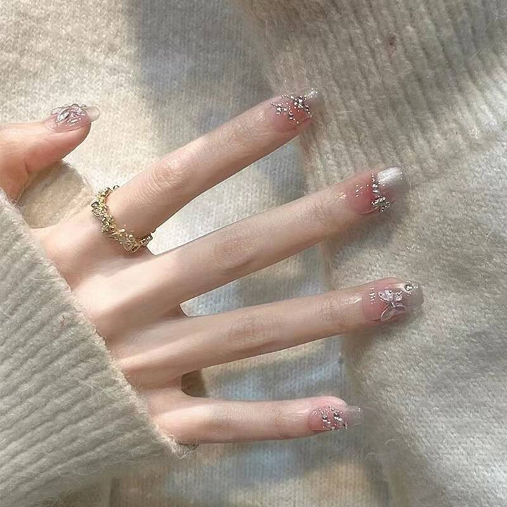 Whimsical Character-Designed Press-On Nail Art Bowlift