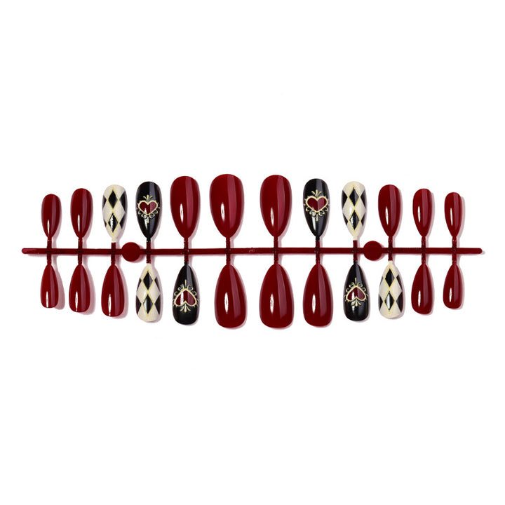 Artistic Designer Press-On Nail Set Bowlift