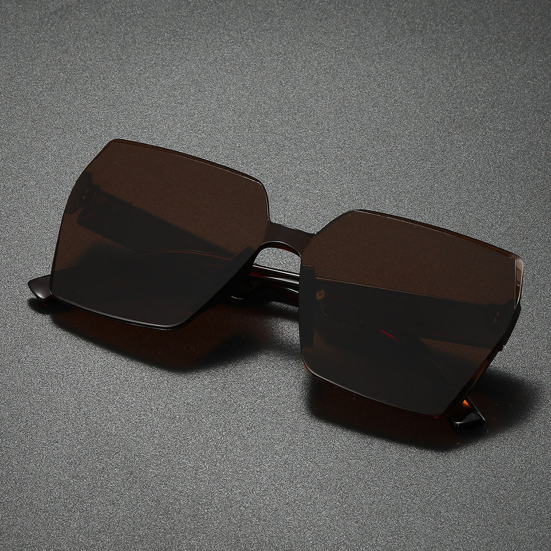Luxurious Oversized Hexagonal Sunglasses Bowlift