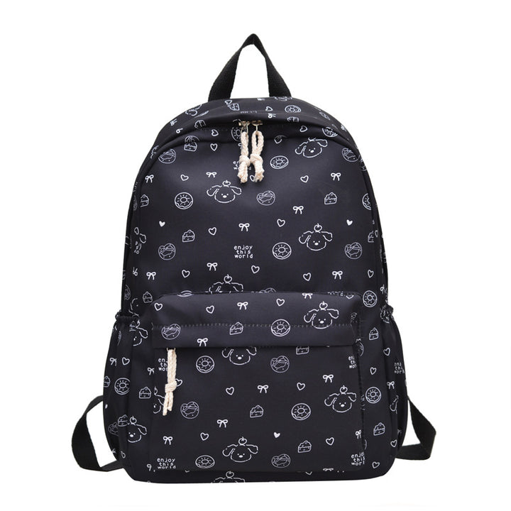 Backpack with Cute Animal Motifs and Practical Compartments Bowlift