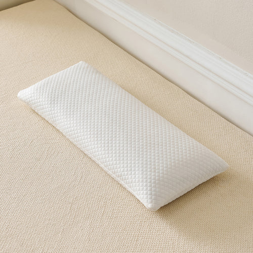 Long-format neck support pillow with breathable cover Bowlift