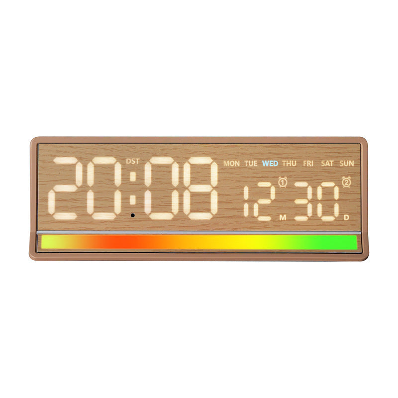 Digital alarm clock with clear LED display and date display Bowlift