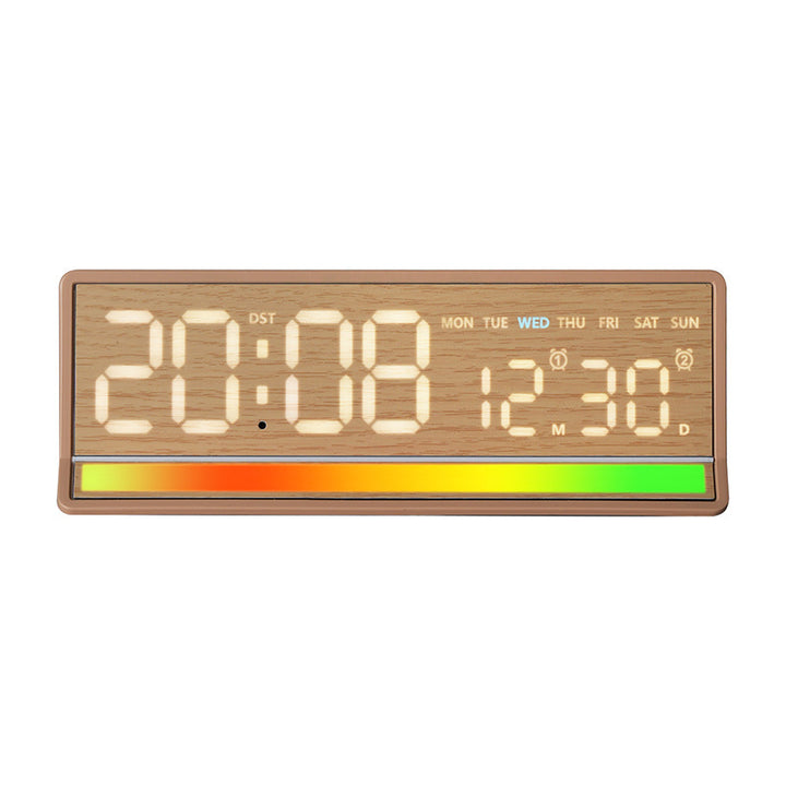 Digital alarm clock with clear LED display and date display Bowlift