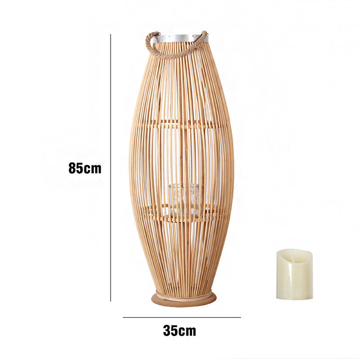 Elegant Rattan Lantern Bowlift