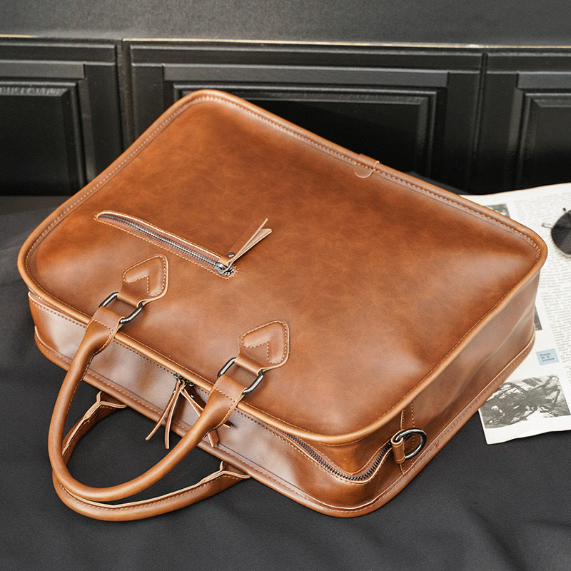 High-Quality Briefcase Made of Durable Artificial Leather Bowlift