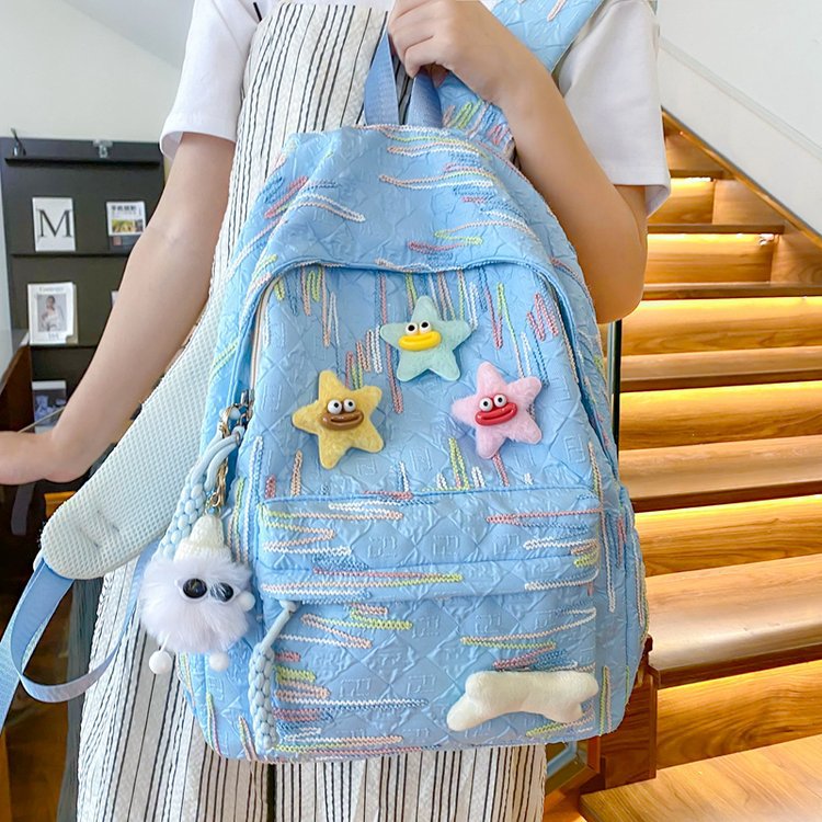Backpack Made of High-Quality, Colorful Material with Playful Applications Bowlift