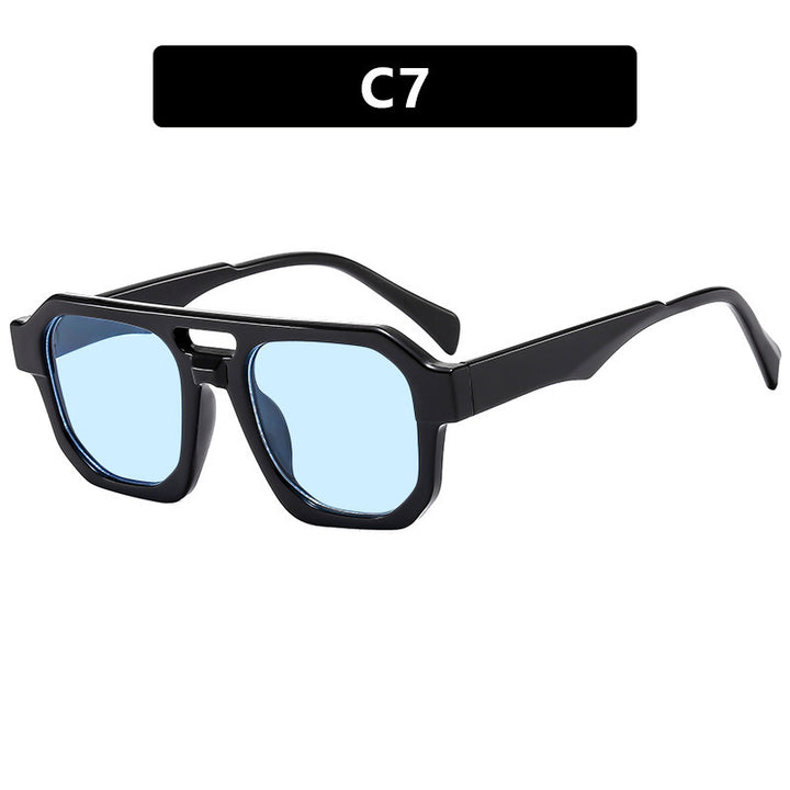 Women's modern sunglasses with square frame and UV protection Bowlift