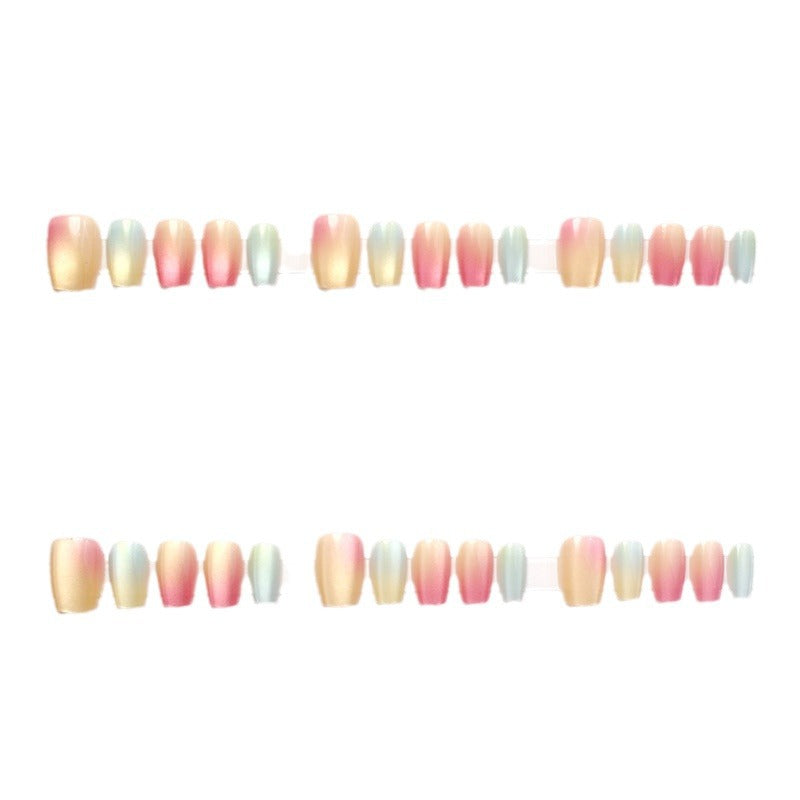 Ombre Effect Press-On Nail Set Bowlift