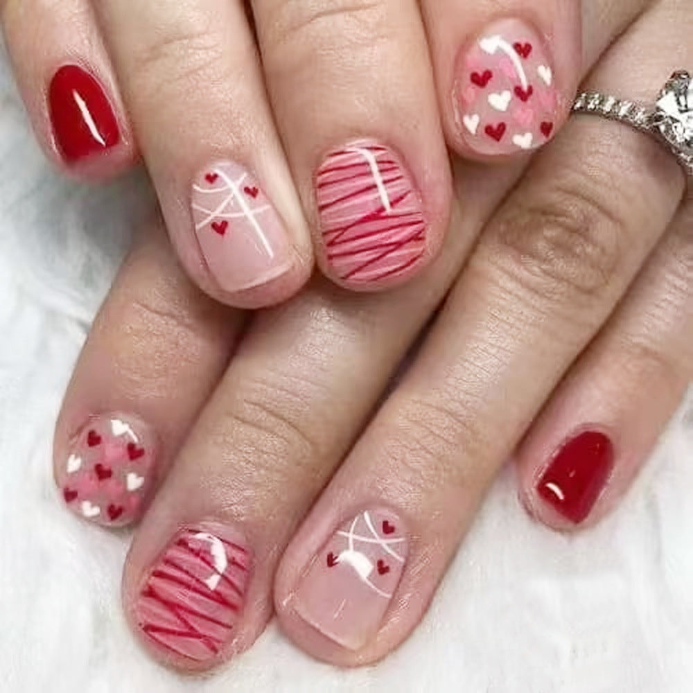 Heart-Themed Nail Art Bowlift