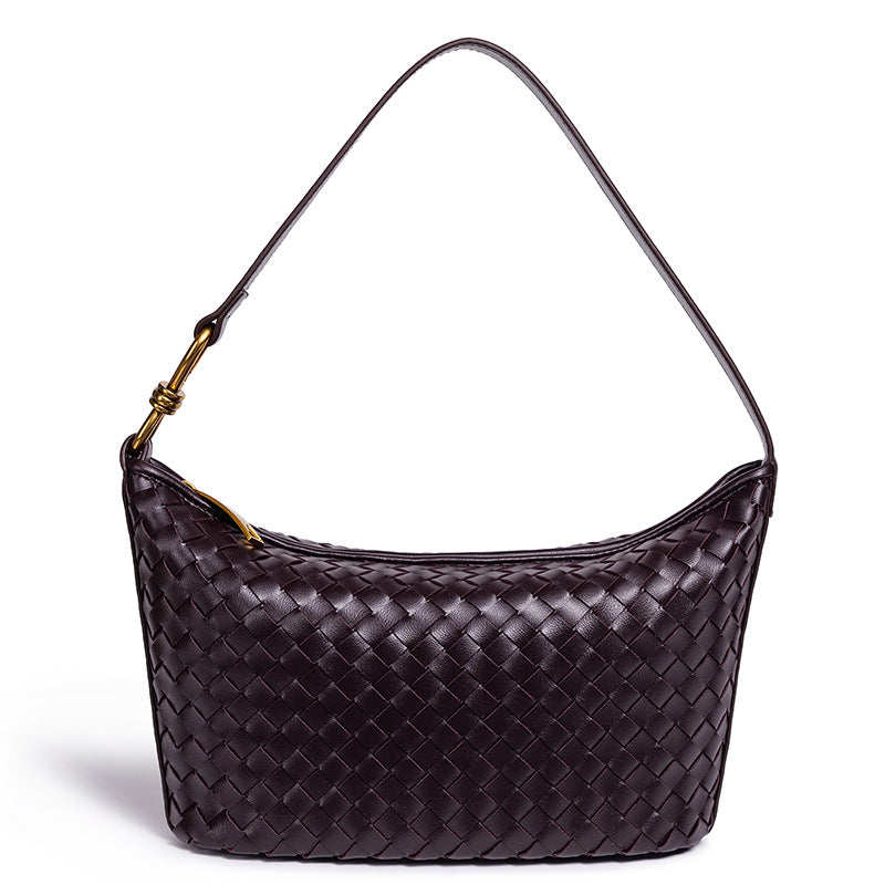 Woven Leather Hobo Bag Bowlift